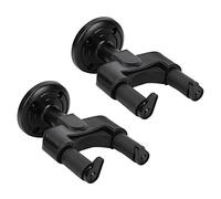 Alomejor 2pcs de Long - Soltgers de Guitare ABS pour Le Violon de Banjo de Mandoline de Basse, Installation Facile de Supports Réglables pour Les Mélomanes, Noir