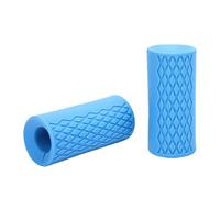 Alomejor 2PCS Poignées D'Haltères Poignées D'Haltères Poignée de Barre de Traction Silicone Universel Épais Antidérapant Gym Haltérophilie avec Motif Rhombique pour la Plupart des