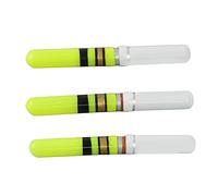 Alomejor 3 Pièces Flotteur Peche, Lumineux Rougeoyant Flotteur Queue Lumière LED Baton Lumineux Pêche Bobbers