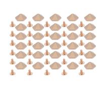 Alomejor 30 Ensembles de Rivets à Vis Pyramidaux Hexagonaux Dorés pour L'artisanat du Cuir, Fixation Sécurisée pour les Artisans (GOLD)