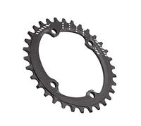 Alomejor 32/34/36/38T Plateau de Pédalier Vélo Plateau BCD 96MM Large Large Anneau Unique pour M6000 M7000 M8000(32T-Noir)