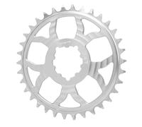 Alomejor 34T Pouchure de Vélo Large 34T Carte de Vélo 110bcd GXP Durée de Chaîne Directe avec Une Forme de Dent Optimisée pour Le Remplacement du Cyclisme (Silver)