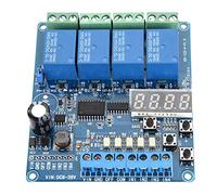 Alomejor 36V 4-canaux Module Relais Multifonction | Entrée CC 8-36 V, 20 fonctionnalités, indicateur d\'alimentation, fonctionnalités de synchronisation de précision.