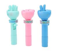 Alomejor 3pcs Handheld Rock Paper Scissors Game pour Une Interaction Amusante avec des Amis Blue Rose Vert