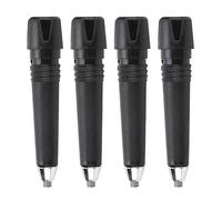 Alomejor 4 PCS Replacement Rubber Tips for Trekking Poles - Compatible with Alpenstock & Hiking Sticks, Durable Non-Slip Walking Pole Caps for Outdoor Hiking, Mountaineering, and Backpackin