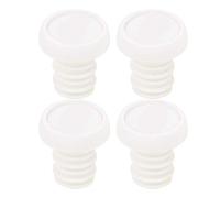 Alomejor 4 pièces Embouts de Barre de vélo Prise poignées de Guidon de vélo extrémités Capuchon Ferme poignées de vélo de Montagne Bouchons de Verrouillage pour Guidon 22.2mm(Blanc)