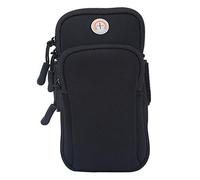 Alomejor 5 Couleurs Sac de Bras pour Téléphone Portable Outdoor Sport Armbag Bras Coque pour 7 avec Bras de Brassard de Sport Jogging Pouch Gym, Vélo, Randonnée, Vélo, Noir