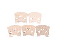Alomejor 5 Ponts de Violon Pleine Grandeur 4/4 en Érable Massif - 5 Pièces de Rechange Essentielles pour Violonistes Débutants et Confirmés Accessoires Professionnels Haute Qualité