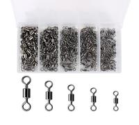 Alomejor 500 Pièces Baril Roulant Pivotant de Pêche Haute Performance dans la Pêche en Eau Salée Différentes Tailles Disponibles (300)