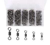 Alomejor 500 Pièces Baril Roulant Pivotant de Pêche Haute Performance dans la Pêche en Eau Salée Différentes Tailles Disponibles (200)