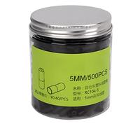 Alomejor 500pcs Écraser Résistant aux Bords Brillants des Bords de Frein pour Un Vélo pour Un Câble de Frein à 5 Mm, Léger et Durable, Excellent pour Les Cycles, 500pc