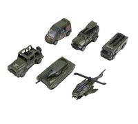 Alomejor 6 PCS Toy Cars Set, Véhicules à Propulsion par Friction, Tire Back Race Toys for Toddlers 3,4,5,6, Motor Skills Development (Tapez B)