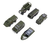 Alomejor 6 PCS Toy Cars Set, Véhicules à Propulsion par Friction, Tire Back Race Toys for Toddlers 3,4,5,6, Motor Skills Development (Type A)
