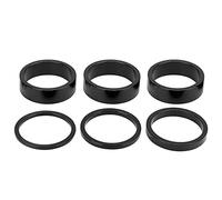 Alomejor 6 Pièces en Alliage en Aluminium Bike Gopybar Retors 28,6 Mm / 1,1 Pouces de Montagne pour Fork (Black)