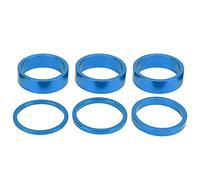 Alomejor 6 Pièces en Alliage en Aluminium Bike Gopybar Retors 28,6 Mm / 1,1 Pouces de Montagne pour Fork (Blue)