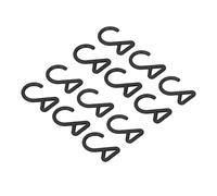 Alomejor 60 Pièces 2 Crochets de Suspension en Forme de Sangle D'épaule Solide Crochet Rotatif pour les Activités de Plein Air en Plastique (Diamètre interne 2cm/0.8in)