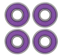 Alomejor 8 PCS Roulement à Rouleaux Roulements pour Planches à roulettes Longboard(Violet-ABEC-9)