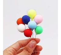 Alomejor 8 Pièces Ballon Décoratif de Maison de Poupée, Ballon de Maison de Poupée 1:12, pour Gâteau Décoratif de Maison de Poupée