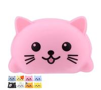 Alomejor 8 Pièces échelle Musicale Jouet Sensible au Toucher, Chatons en Silicone Chiots Apprentissage du Piano Amusant, avec Boîte de Support de Piano Pliable, Cadeau pour Enfants Adultes (Chatte)