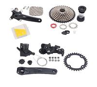 Alomejor 9 Speed Groupe Strong and Light Aluminium Alloy Bike Freewheel Set pour Les Cyclistes et Les Amis (Plateau 32T)