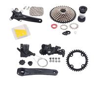 Alomejor 9 Speed Groupe Strong and Light Aluminium Alloy Bike Freewheel Set pour Les Cyclistes et Les Amis (Plateau 36T)