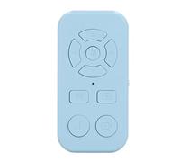 Alomejor 9 Touches-Télécommande Selfie Clicker Nouveau Tourne-Page Télécommande sans Fil pour Smartphone Photographie Batterie au Lithium Polymère (Blue)