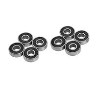 Alomejor ABEC 9 Roulements de Planche à Roulettes en Acier au Carbone pour Patins à Roulettes Haute Performance Planches de Danse 8x22x7mm (BLACK)