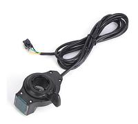 Alomejor Accélérateur D'Affichage de Tension de Vélo électrique, Affichage de Tension de Batterie de Vélo électrique avec Affichage LED Numérique pour Véhicules électriques de 12 V à 99 V