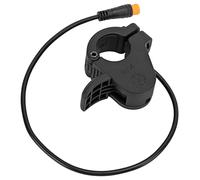 Alomejor Accélérateur de Vélo Électrique - Manette Accélérateur Étanche pour VTT/VTC, Compatible Guidon 22,2 mm, Câble 30,5 cm, Installation Rapide, Convient Kits Moteur 250W à 100