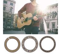 Alomejor Accessoires de Trou de Son pour Guitares Acoustiques Classiques, Incrustation de Trou de Son de Guitare 3 Pièces avec des Motifs Exquis pour la Décoration de Guitare
