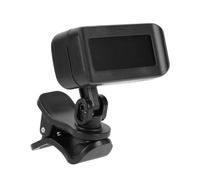 Alomejor Accordeur de Guitare à Clipser, Basse Chromatique, Violon, ukulélé, écran Couleur HD, Rechargeable, Portable, Pliable, Clamp/Holder Rotatif pour Musiciens, Matériau ABS, Taille 5,1 Cm,