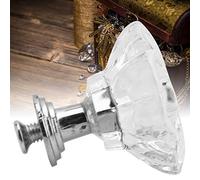 Alomejor Acrylic Cabinet Door Knobs, Crystal Drawer Pulls (Fleurs de type
