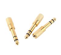 Alomejor Adaptateur 6.5mm Femelle vers 3.5mm Mâle, Connecteur Jack Stereo