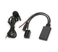 Alomejor Adaptateur Bluetooth 5.0 AUX pour Diffusion de Musique Audio de Voiture avec Microphone, Solution Plug and Play Adaptée pour Z4 E85 X3 E83 E39 E60 E61 E63 E64
