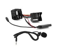 Alomejor Adaptateur de Microphone Adaptateur Audio de Voiture ABS Bluetooth 5.0 150 Cm 59 Pouces Fil Audio Auxiliaire pour RNS 510 RNS 310 RCD 300 310 510 pour Les Appels Mains Libres et la Lecture