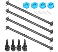 Alomejor Adaptateur de Moyeu de Roue d'arbre D'entraînement en Métal de 90mm, Combinateur pour Modèle de Voiture HSP 94111 94108 1/10 RC (Black)