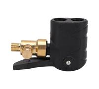 Alomejor Adaptateur de Valve de Vélo à Double Tête, Mandrin Pneumatique de Verrouillage Universel Compatible avec Schrader et Presta avec Valve de Décompression pour Vélos de Route et de Montagne,