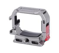 Alomejor Adaptateur D'extension de Cage, Support Multifonction en Alliage D'aluminium pour Appareil Photo de Poche 3/4, Conception Durable avec Sabot Froid et Trous de Vis de 1/4" pour la