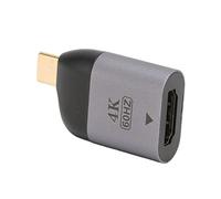 Alomejor Adaptateur D'interface Multimédia USB C vers HD 4K 60Hz Haute Définition pour PC Projecteur pour Ordinateur Portable en Alliage D'aluminium Portable