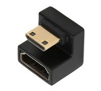 Alomejor Adaptateur Mini HD vers HD avec Conception en Forme de U pour Transmission Vidéo 8K 60 Hz pour PC et TV, ABS Durable, 1 unité