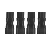 Alomejor Adaptateur Secteur IEC320 C14 à C15, 4 Pièces, Conception Compacte et Durable pour Ordinateur Portable, Serveur UPS, Matériau PVC