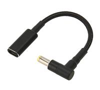 Alomejor Adaptateur USB C vers DC en Alliage D'aluminium Léger, Cordon de Chargement de Type C à 5.5x1.7mm pour Ordinateurs Portables de Voyage 1x