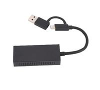 Alomejor Adaptateur USB C vers Ethernet, Matériau PVC, Internet Rapide 2,5 Gbit/s, Deux Ports pour Ordinateurs Portables et Ordinateurs de Bureau Pro, Air, XPS