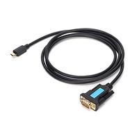 Alomejor Adaptateur USB vers RS232, Convertisseur Durable de Type C vers DB9 pour Scanners, Imprimantes, PC, 1.5 Mètres, Plastique et Métal