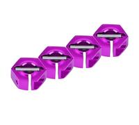 Alomejor Adaptateurs de Moyeu Hexagonal de Roue RC, Adaptateur en Alliage d'aluminium avec Installation Facile pour Voitures de Sport et Tout-Terrain RC à l'échelle 1/10 (7,0MM Violet)