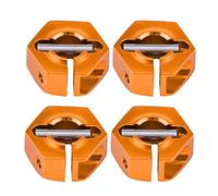 Alomejor Adaptateurs de Moyeu Hexagonal de Roue RC, Adaptateur en Alliage d'aluminium avec Installation Facile pour Voitures de Sport et Tout-Terrain RC à l'échelle 1/10 (Or 6,0MM)