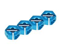 Alomejor Adaptateurs de Moyeu Hexagonal de Roue RC, Adaptateur en Alliage d'aluminium avec Installation Facile pour Voitures de Sport et Tout-Terrain RC à l'échelle 1/10 (6,0MM Bleu)