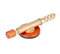 Alomejor Adaptateurs de Recharge de Gaz pour Réchaud de Camping Adaptateur de Recharge de Gaz en Laiton Soupape de Commutation de Réchaud de sécurité pour Le Camping en Plein Air (Rouge)