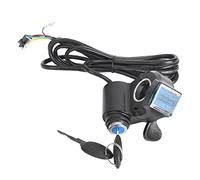 Alomejor Affichage Numérique de la Tension des Vélos électriques Efficace pour la Surveillance de la Batterie des Véhicules électriques Adapté à les Vélos 5V-99V Plastique Noir 1 Pièce