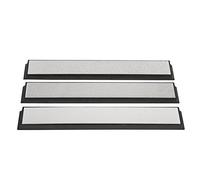 Alomejor Affûteur D'Outils de Cuisine en Diamant, Pierre à Aiguiser, Paquet de 3 Pièces pour le Meulage Fin et Grossier, Outils de Cuisine, Couteaux Argent 6.3x0.9x0.3 Pouces